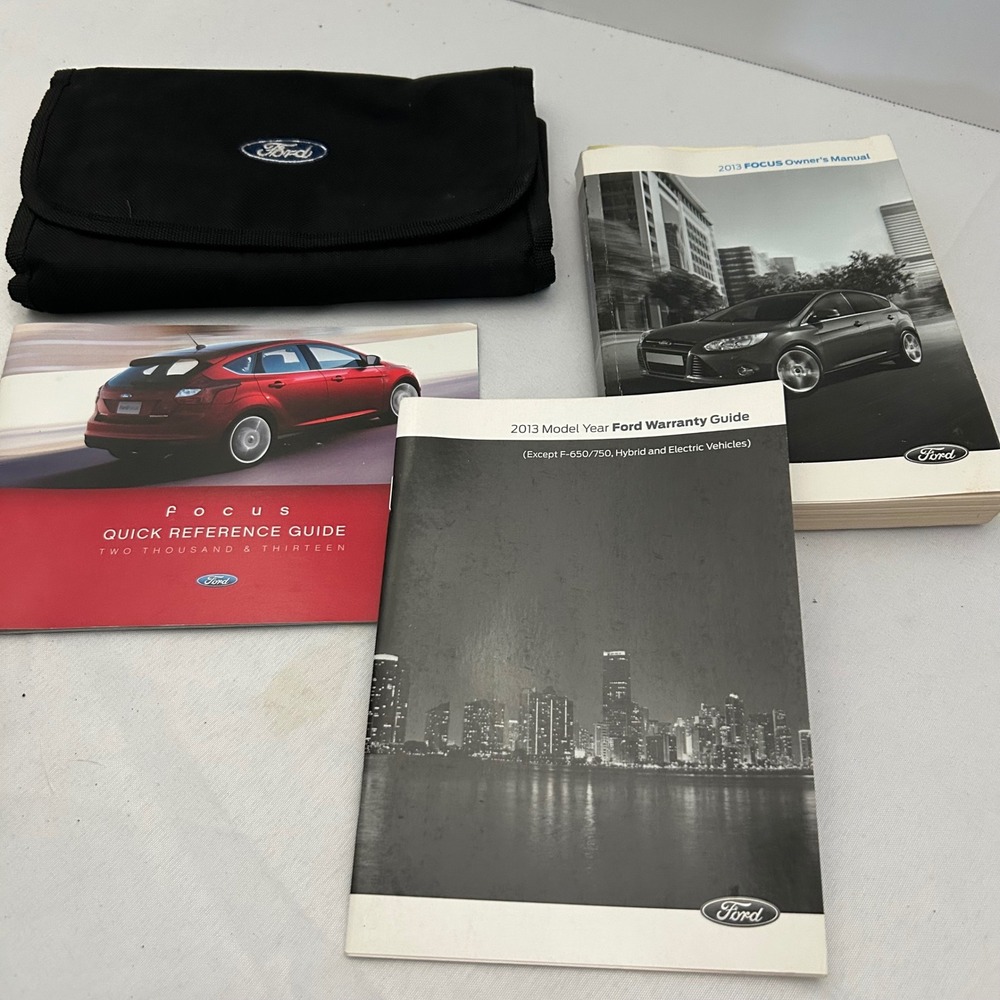 2013 Ford Focus Owner's‎ Manual Guide Set with Case
